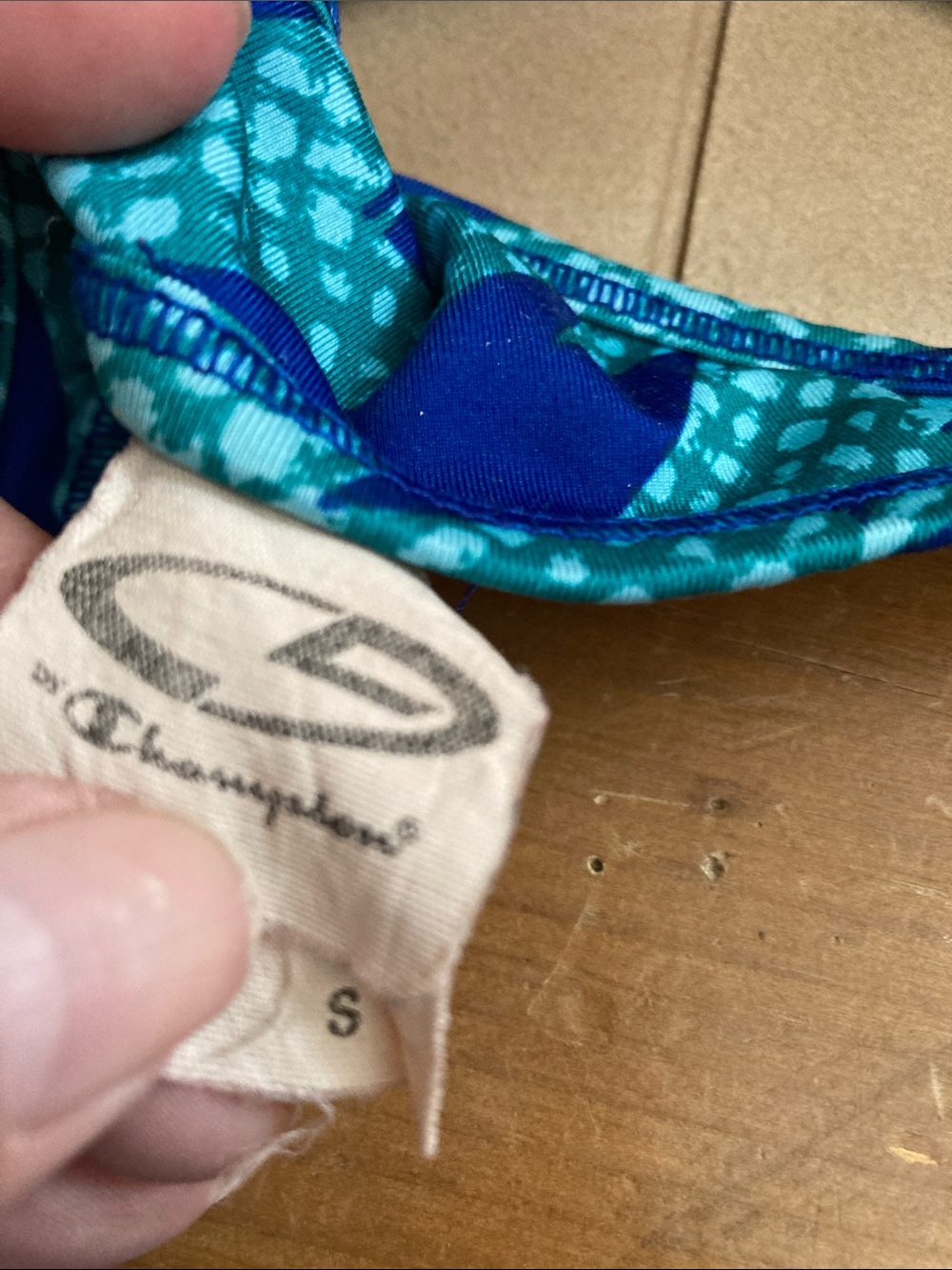 Blue‎ Patterned Racerback Sports Bra S - Picture 4 of 4